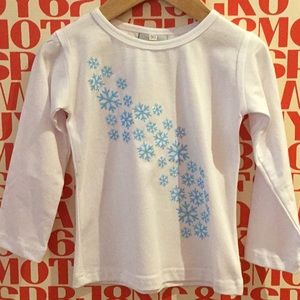 Sparkle Sisters Falling Snowflake Tee, NWT